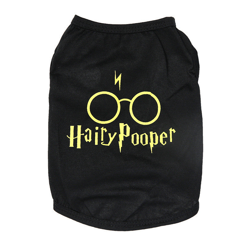 Thin Black Cat Vest with Stain-resistant Glasses